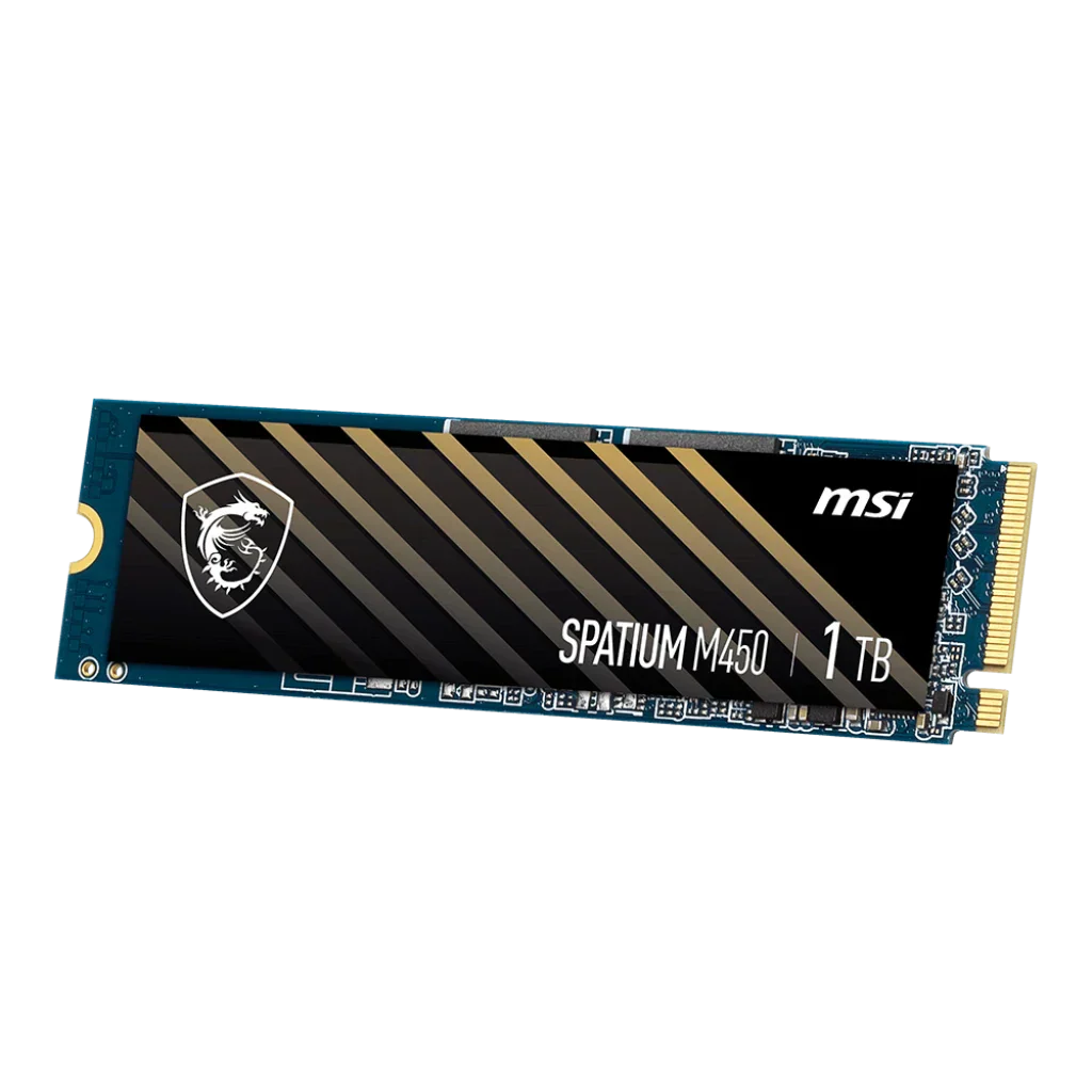 MSI SPATIUM M450 1TB PCIe 4.0 NVMe M.2 Internal SSD