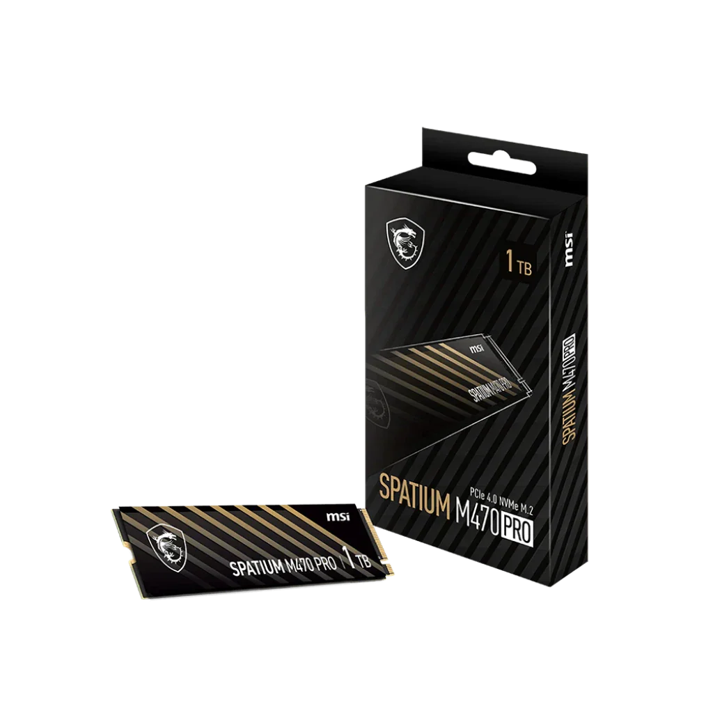 MSI SPATIUM M470 PRO 1TB PCIe 4.0 NVMe M.2 Internal SSD