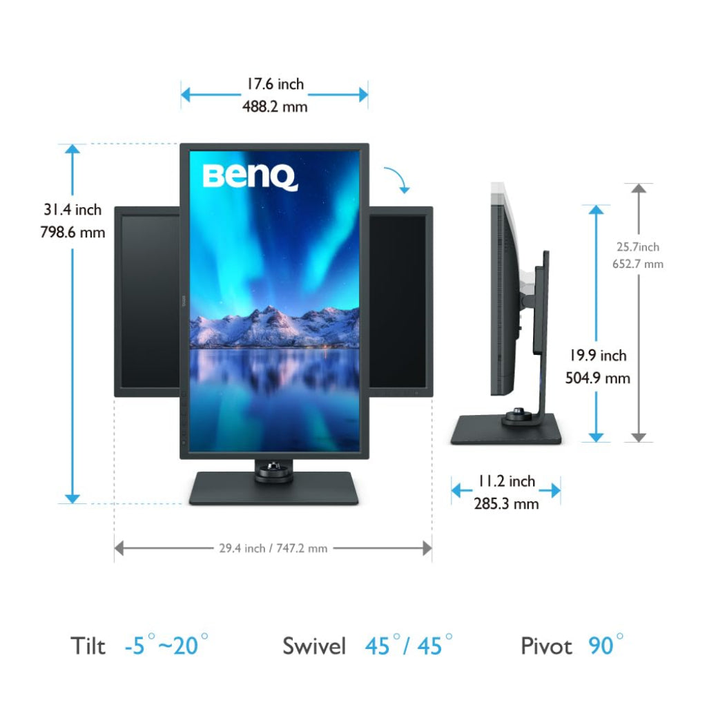 BenQ SW321C 32" 4K 60Hz PhotoVue Photo & Video Editing Monitor