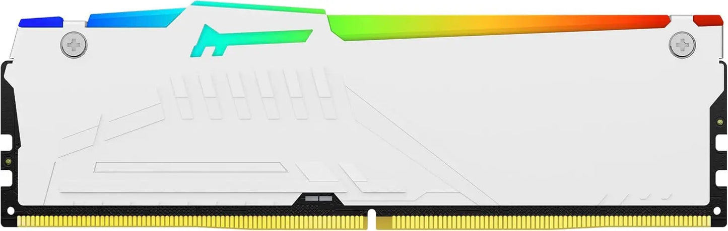 Kingston Fury Beast RGB 32GB DDR5 5600MHz CL40 DIMM Gaming Desktop Memory - White