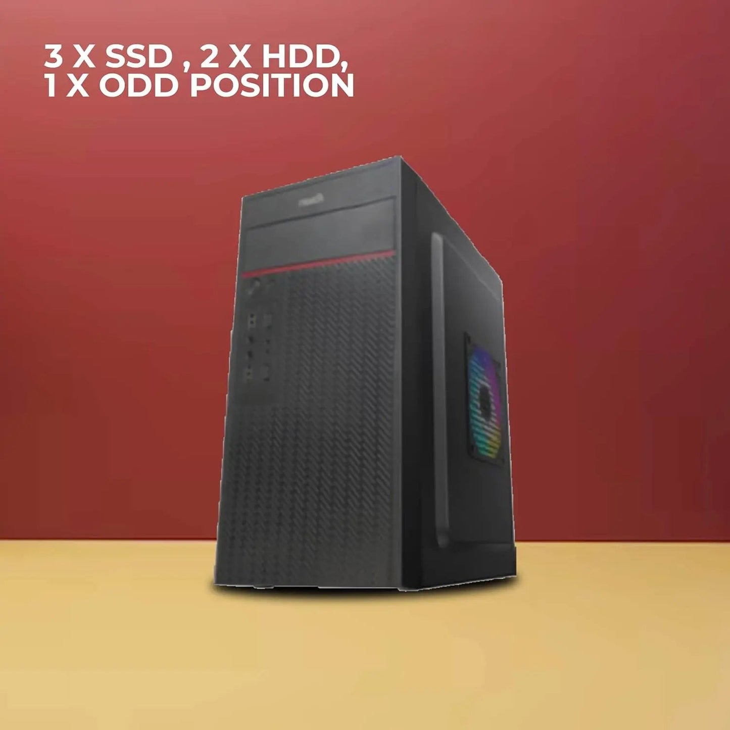 Foxin AKBAR Desktop Computer Case with 500w Power supply
