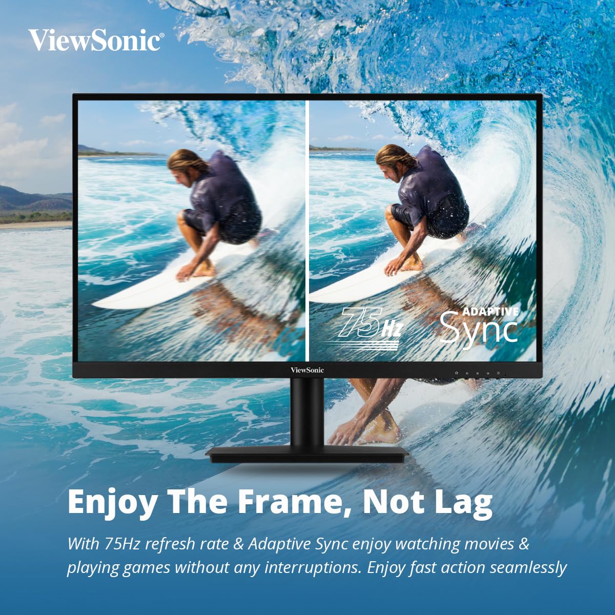 ViewSonic VA3209-MH 32" 1080p FHD 75hz IPS Panel Monitor with Built-In Speakers