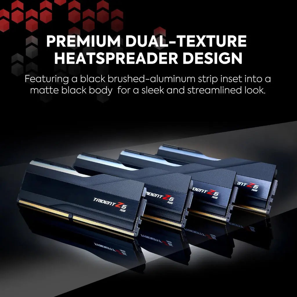 G.Skill Trident Z5 RGB 64GB (2x32GB) DDR5 RAM 6000MHz CL36 Desktop Memory - Black