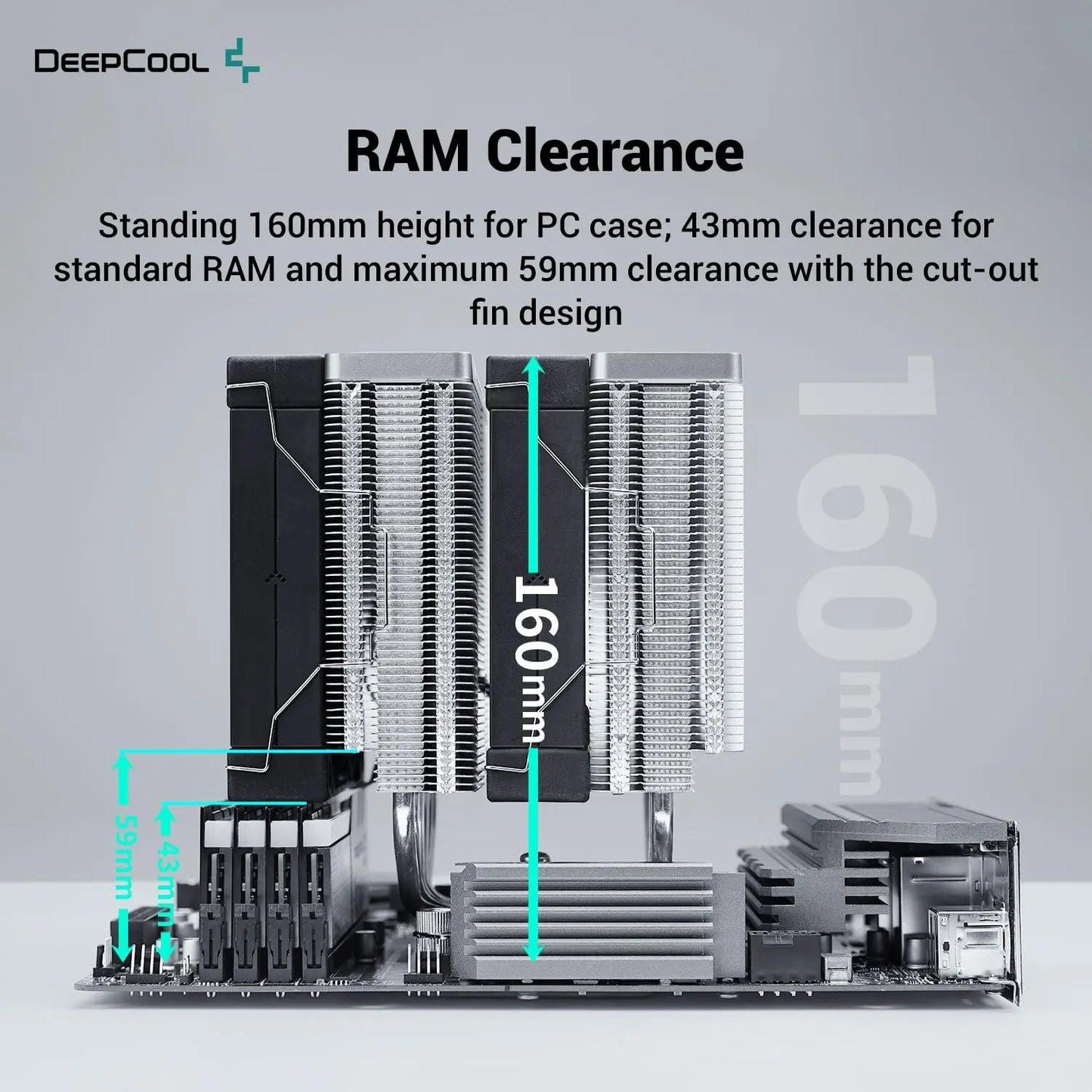 DeepCool AK620 High Performance 120mm PWM Fans Dual-Tower CPU Air Cooler