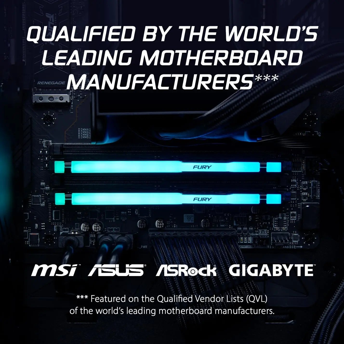Kingston Fury Beast 16GB DDR5 6000MHz CL36 RGB Gaming Desktop Memory - Black