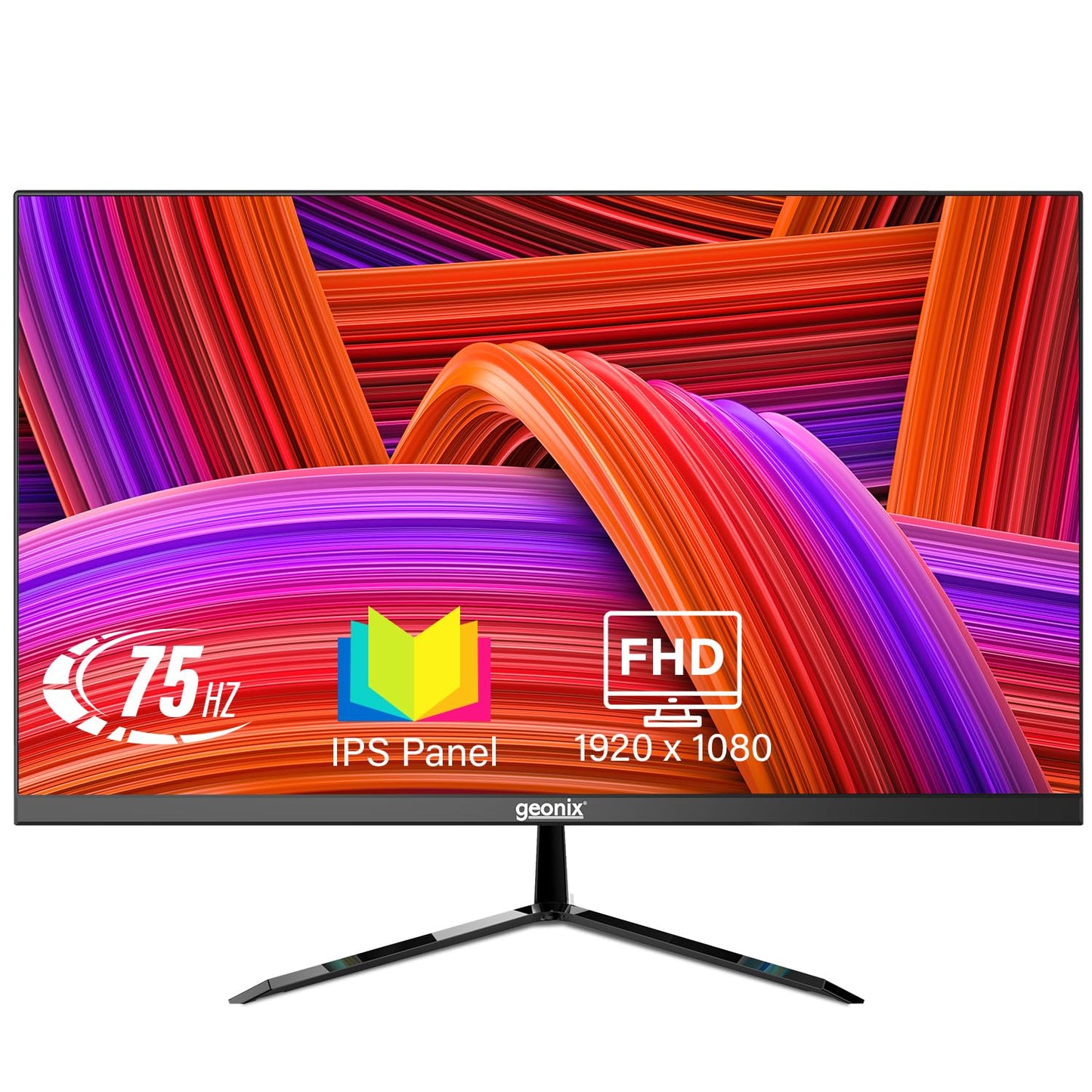 GEONIX 22 Inch Full HD IPS 75Hz 100% sRGB 178° Wide Viewing Angle PC Monitor