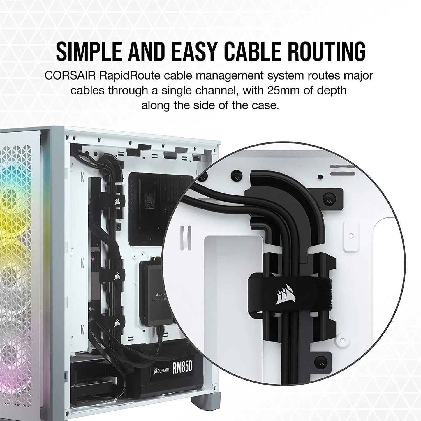 Corsair 4000D AIRFLOW ATX Mid-Tower RGB Cabinet with Tempered Glass and USB-C