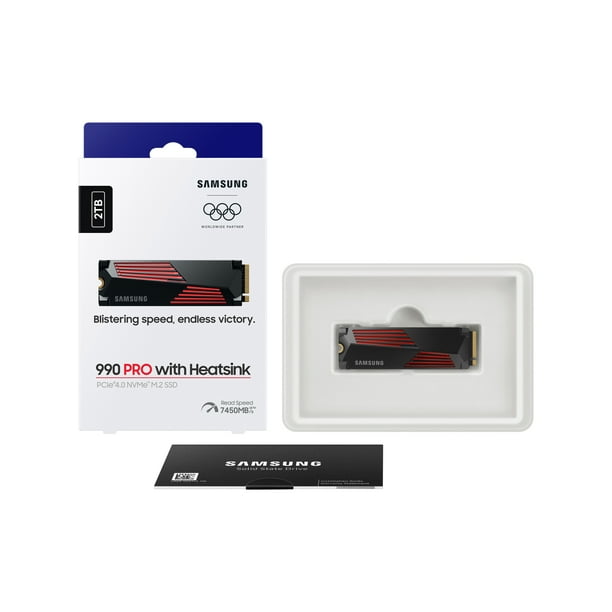 Samsung 990 PRO Heatsink 2TB M.2 NVMe PCIe 4.0 Internal Gaming SSD