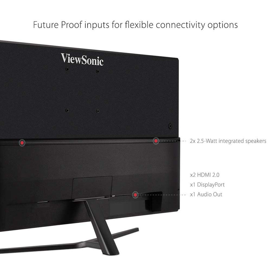 ViewSonic VX3211-4K 32-inch 4K UHD VA Monitor with Integrated Speakers and AMD FreeSync