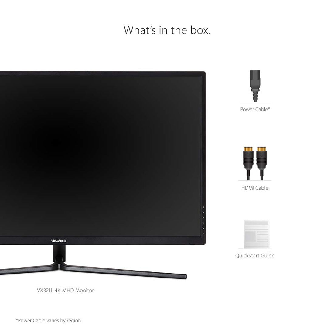 ViewSonic VX3211-4K 32-inch 4K UHD VA Monitor with Integrated Speakers and AMD FreeSync