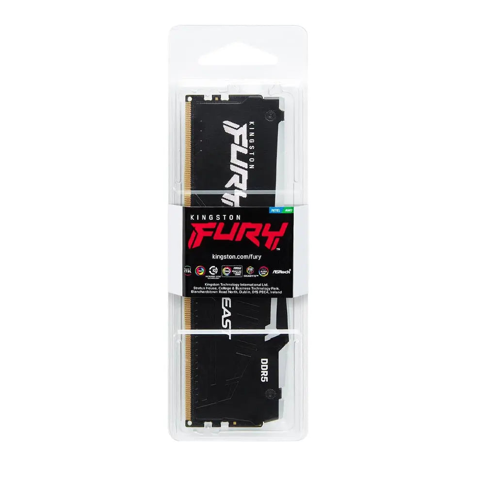Kingston Fury Beast 32GB DDR5 RAM 5200MHz CL40 RGB Gaming Desktop Memory