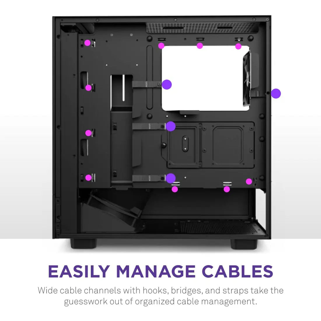 NZXT H5 Flow Black Compact Mid-tower Case with Two Pre-Installed 120mm fans and Tempered Glass
