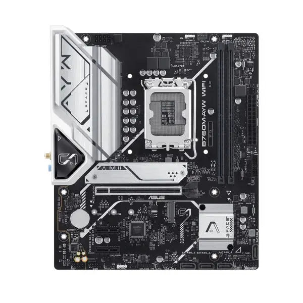 Asus B760M-AYW Wi-Fi Intel LGA 1700 Socket DDR5 Micro ATX Motherboard