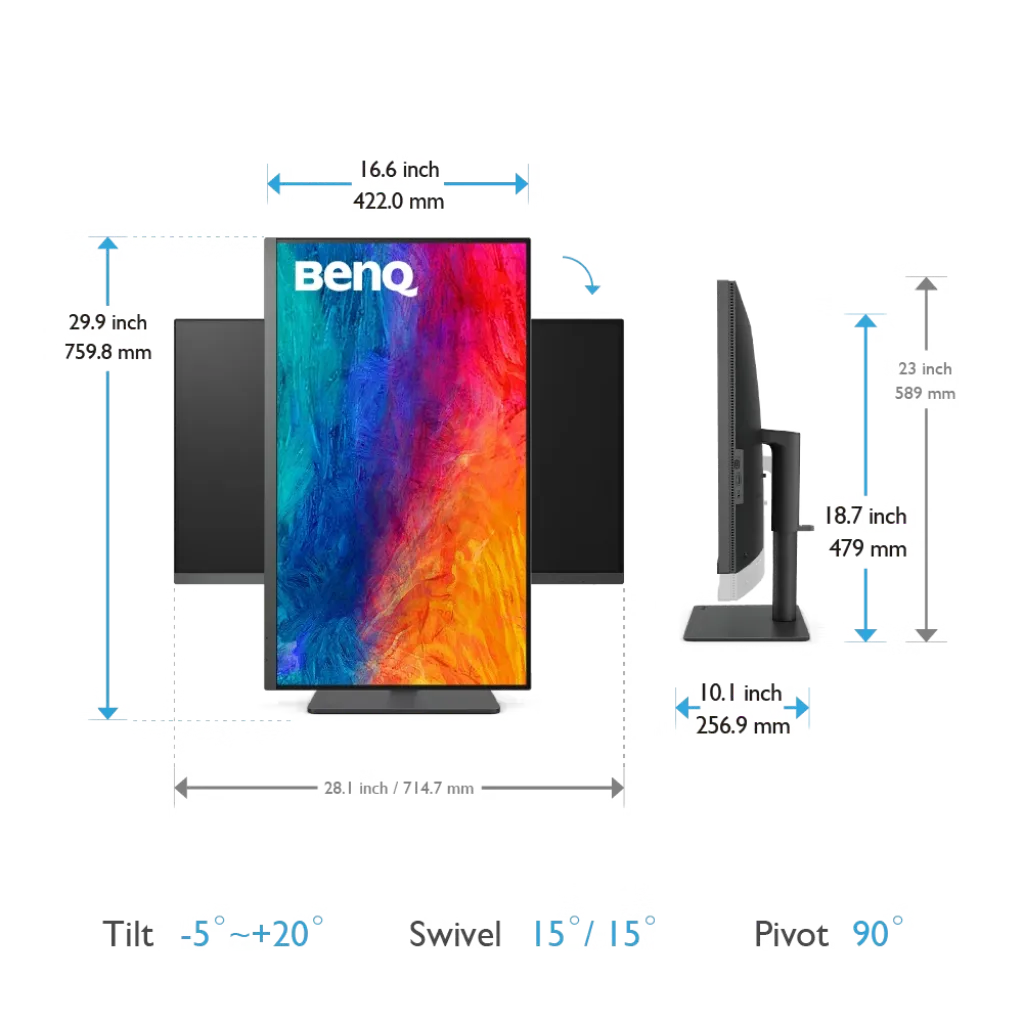 BenQ PD3205U 32" UHD 60Hz 4K USB-C Designer Monitor with Built-in Speaker