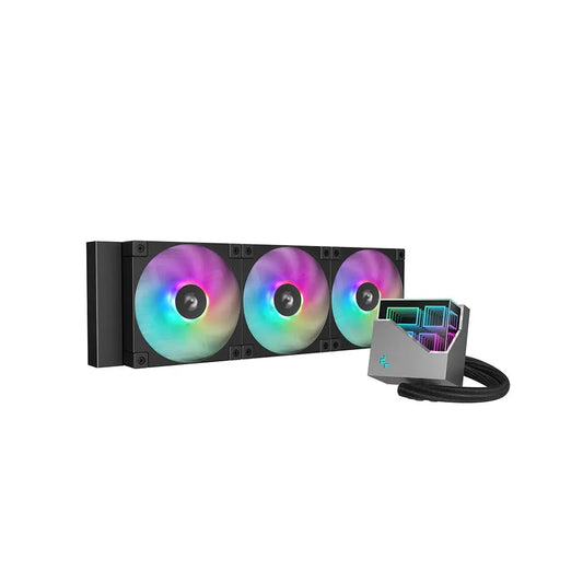 DeepCool LT360 ARGB 360mm All in One Anti-Leak CPU Liquid Cooler-Black