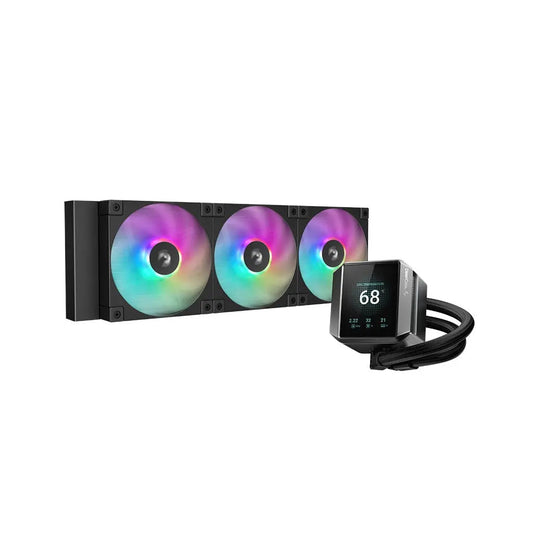 DeepCool MYSTIQUE 360 ARGB 360mm All in One Anti-Leak CPU Liquid Cooler-Black