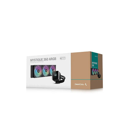 DeepCool MYSTIQUE 360 ARGB 360mm All in One Anti-Leak CPU Liquid Cooler-Black