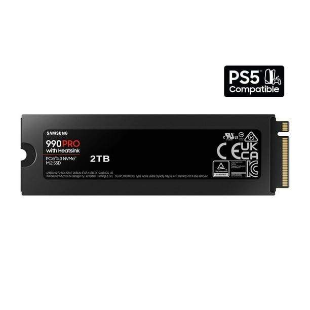 Samsung 990 PRO Heatsink 2TB M.2 NVMe PCIe 4.0 Internal Gaming SSD