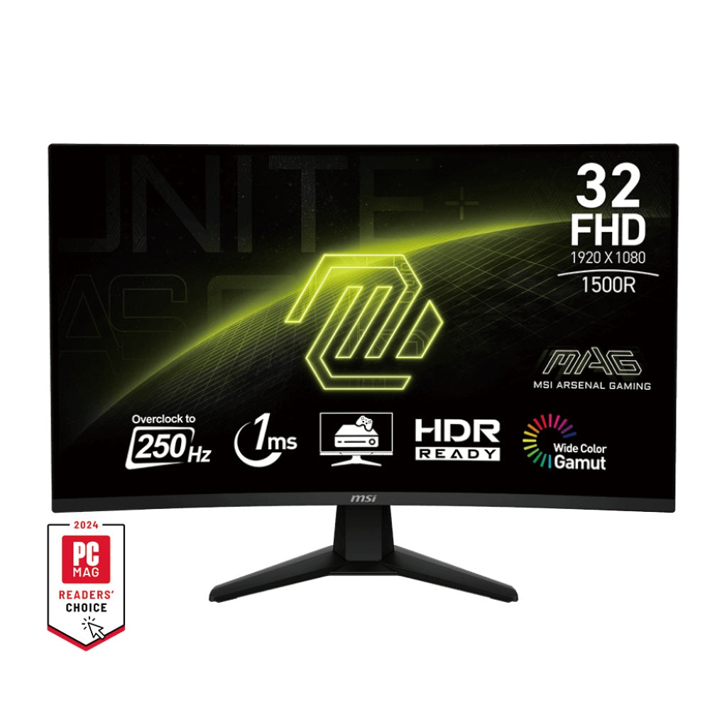 MSI MAG 32C6X 32" FHD 250Hz 1ms VA 1500R Curved Gaming Monitor
