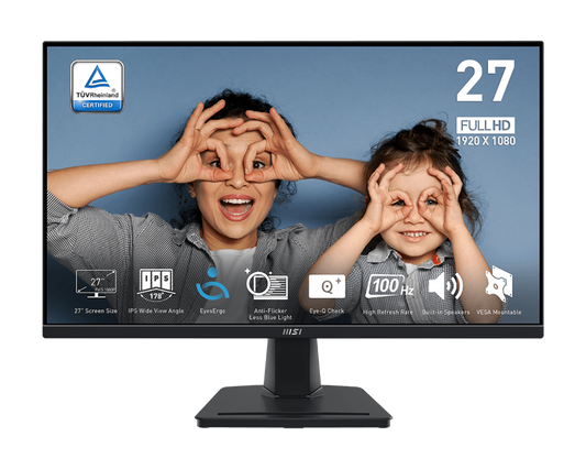 MSI PRO MP275 27" 1080P FHD 100Hz 4ms IPS Business Monitor