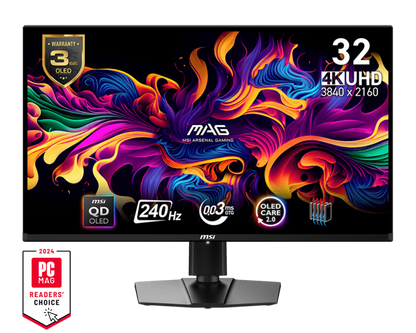 MSI MAG 321UPX QD-OLED 32" 240Mz 4K 0.3ms Gaming Monitor