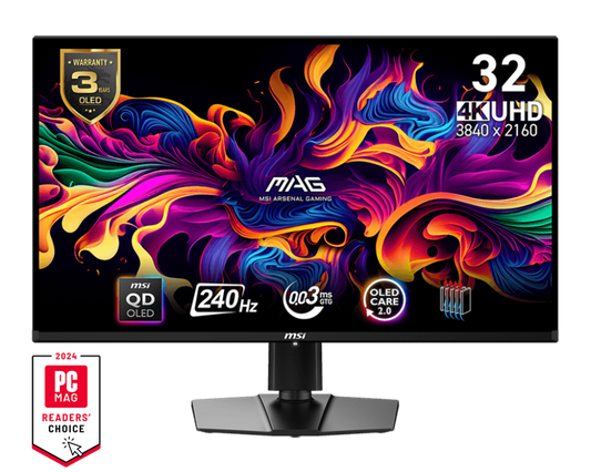 MSI MAG 321UPX QD-OLED 32" 240Mz 4K 0.3ms Gaming Monitor