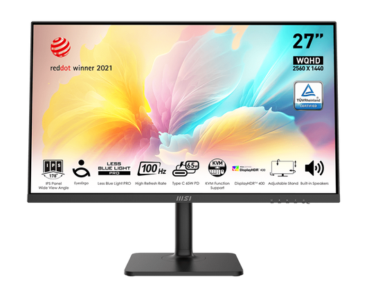 MSI Modern MD272QXP 27" WQHD 2K 100Hz IPS Gaming Monitor