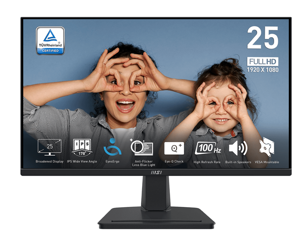 MSI PRO MP251 24.5" 1080FHD 100Hz 4ms IPS Business Monitor