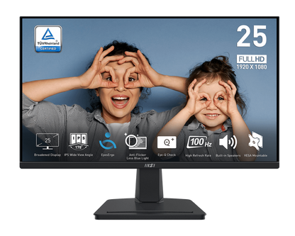 MSI PRO MP251 24.5" 1080FHD 100Hz 4ms IPS Business Monitor