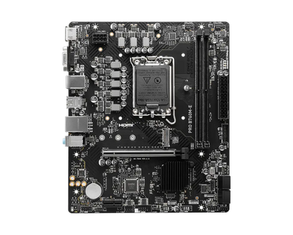 MSI PRO B760M-E DDR5 Intel B760 LGA 1700 Socket Micro-ATX Motherboard