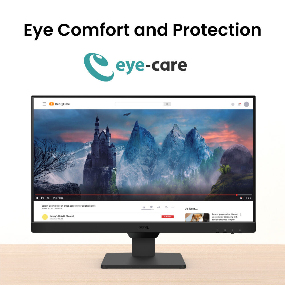 BenQ GW2490 23.8" 100Hz 1080P FHD 99% sRGB Eye Care Home Office Monitor with Speakers