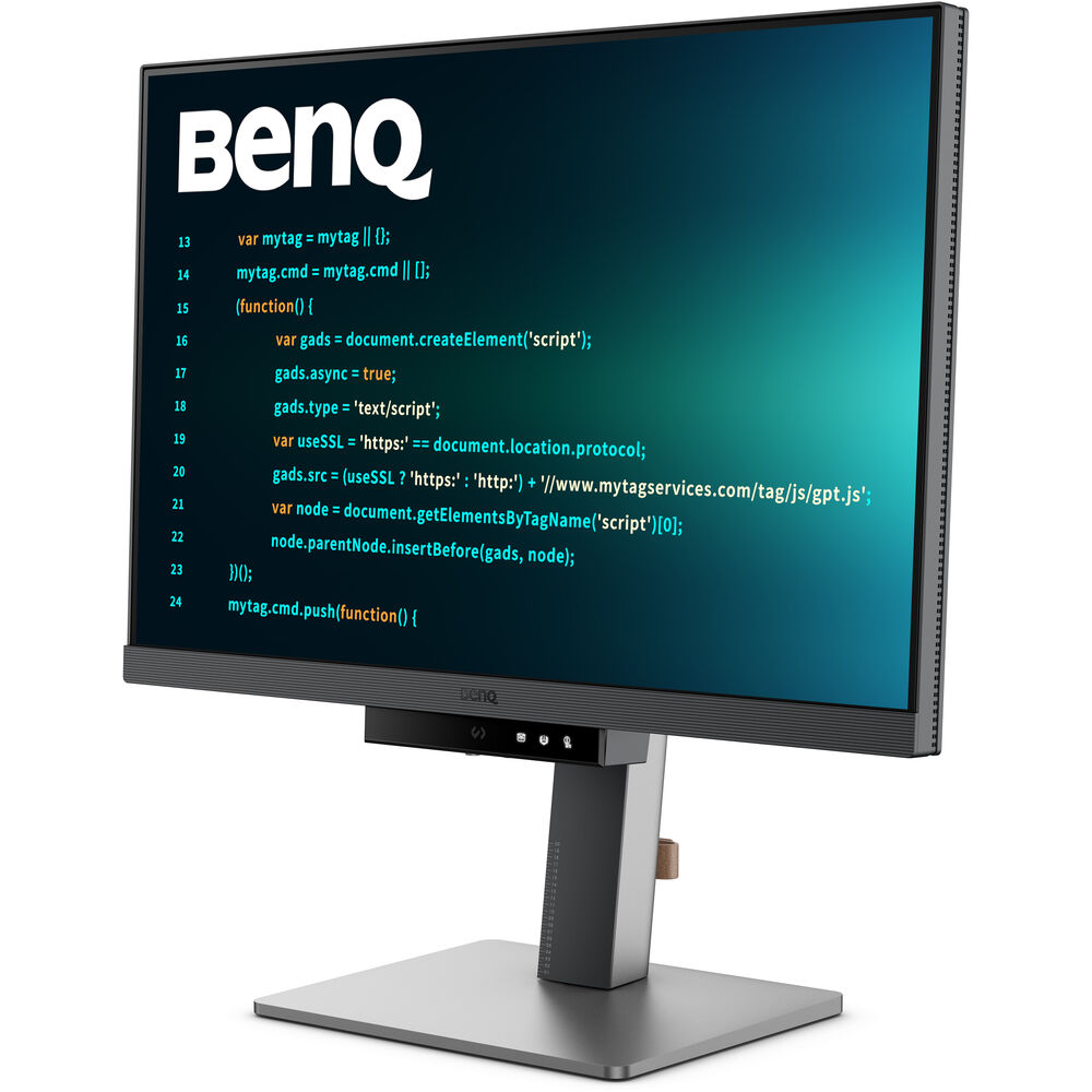 BenQ RD240Q 24.1” 60Hz 2560x1600 WQXGA USB-C Ergonomic Programming Monitor with Built-in Speaker