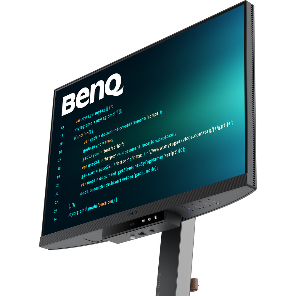 BenQ RD240Q 24.1” 60Hz 2560x1600 WQXGA USB-C Ergonomic Programming Monitor with Built-in Speaker