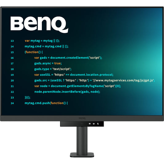 BenQ RD280UA 28” 2560p 4K UHD Programming Monitor with MoonHalo Ergo Arm and Built-in Speakers