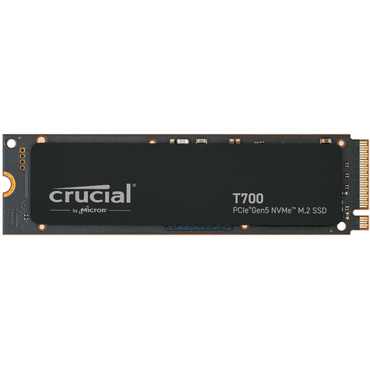 Crucial T700 4TB PCIe Gen5 x4 NVMe M.2 Internal Solid State Drive - Black