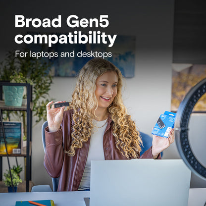 Crucial P510 2TB PCIe Gen5 x4 NVMe M.2 Internal Solid State Drive