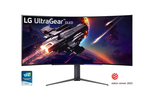 LG UltraGear 45GR95QE-B 45″ WQHD 240Hz OLED Curved Gaming Monitor