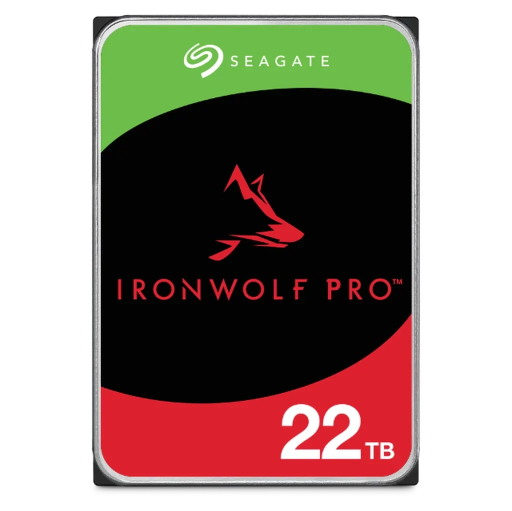 Seagate IronWolf Pro 22TB 3.5" 7200 RPM Enterprise NAS Internal Hard Disk Drive
