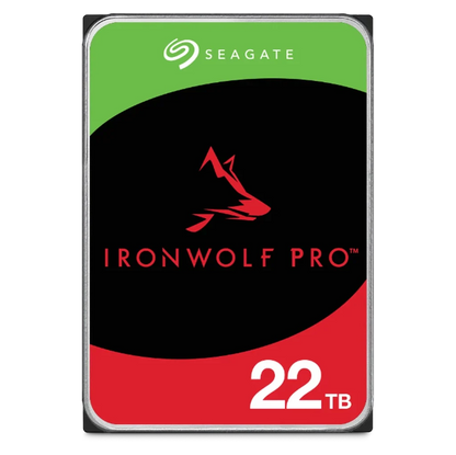 Seagate IronWolf Pro 22TB 3.5" 7200 RPM Enterprise NAS Internal Hard Disk Drive