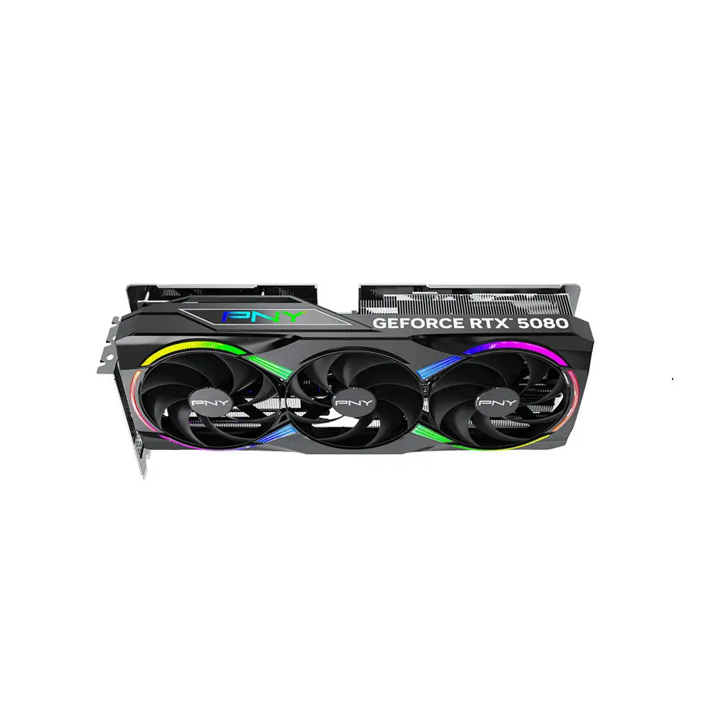 PNY GeForce RTX 5080 16GB ARGB EPIC-X RGB Overclocked GDDR7 Triple Fan GPU