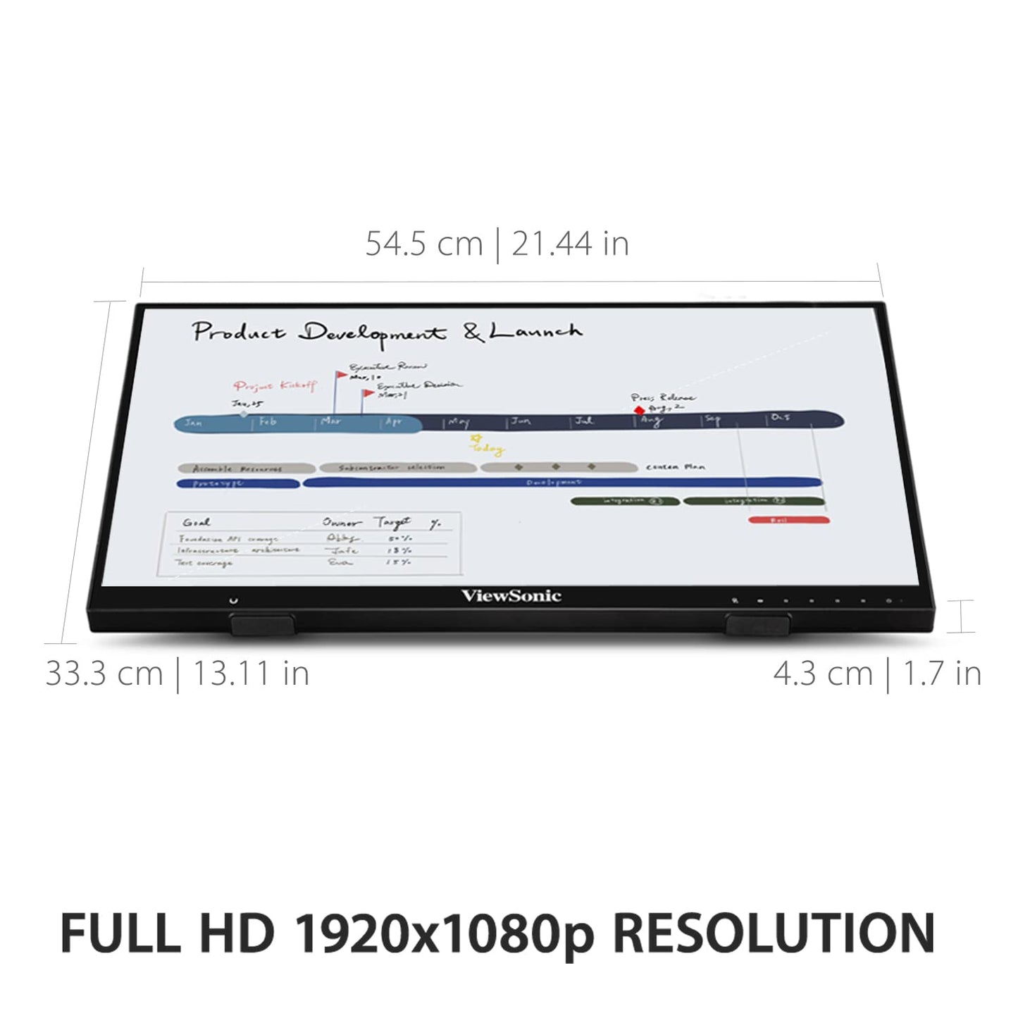 ViewSonic ID2456 24 Inch Touch Display Monitor with MPP 2.0 Active Stylus Pen