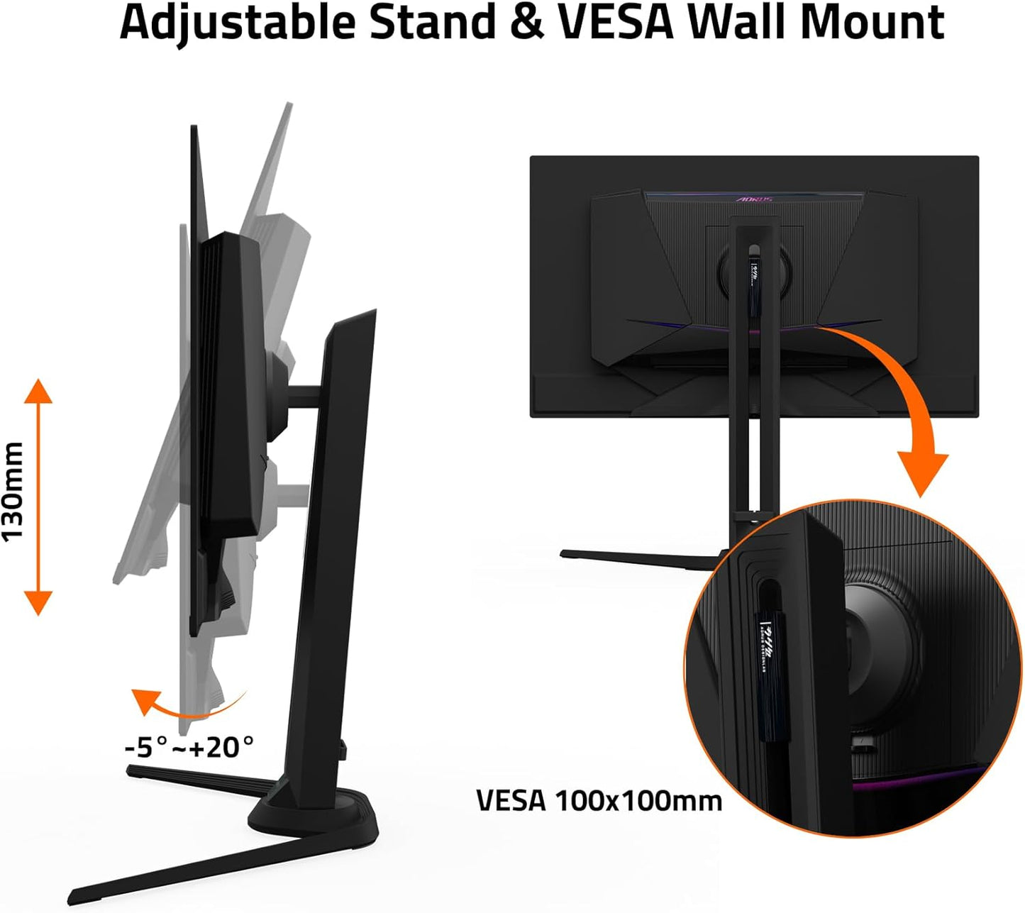 GIGABYTE AORUS FO27Q3 27" 360Hz 1440p QHD HDR Ready OLED Panel Gaming Monitor with Dual Speakers - Black