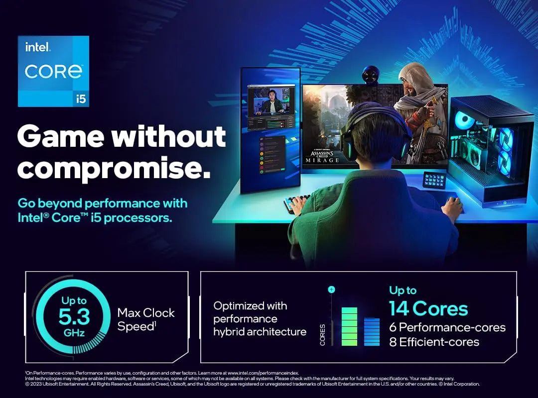 Intel Core i5-14600K 14 Cores 20 Threads 24MB Cache 5.30 GHz LGA 1700 Desktop Processor