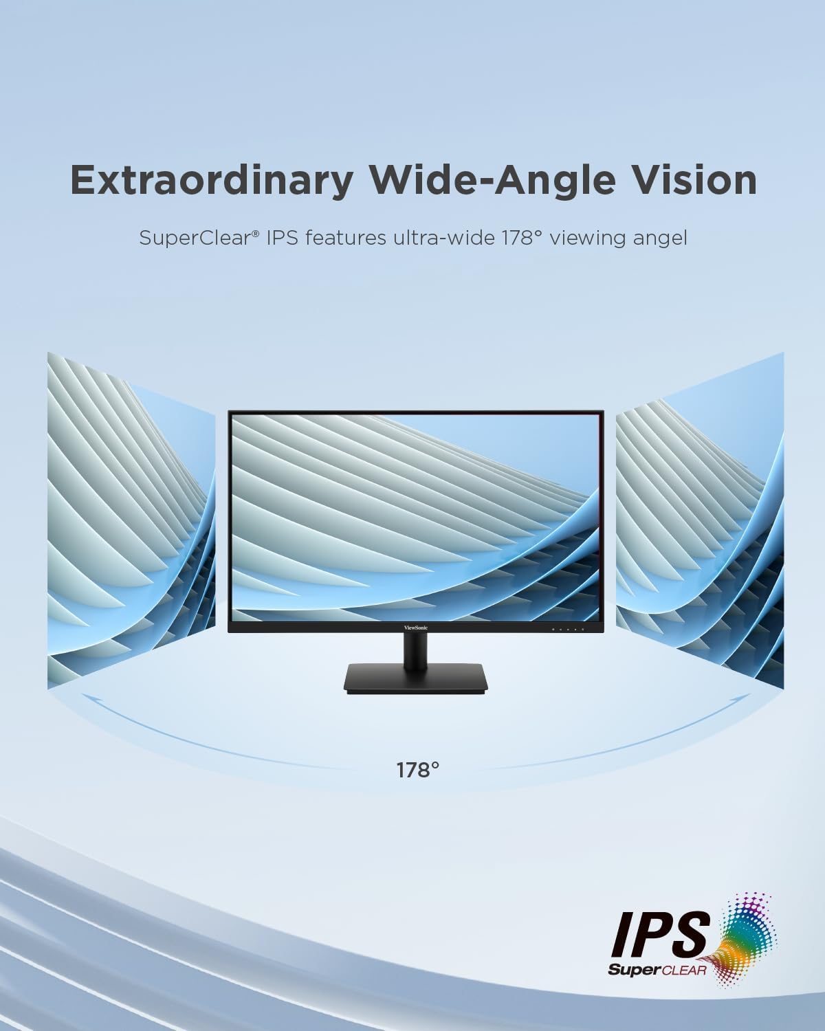 ViewSonic VA240-H 24" 100Hz 1080p FHD SuperClear IPS Panel Anti-Glare Monitor