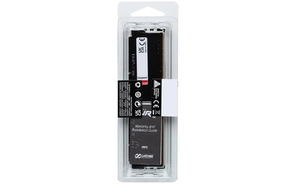 Kingston Fury Beast 16GB DDR5 RAM 5600MHz CL40 UDIMM Desktop Memory - Black