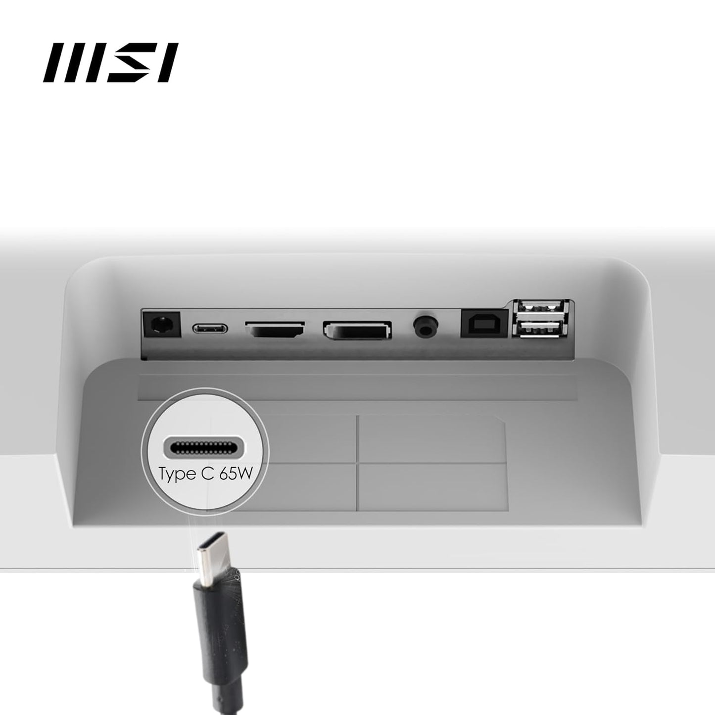 MSI Modern MD272QXPW 27" 2K WQHD 100Hz IPS Built-in-Speaker Business Monitor-White