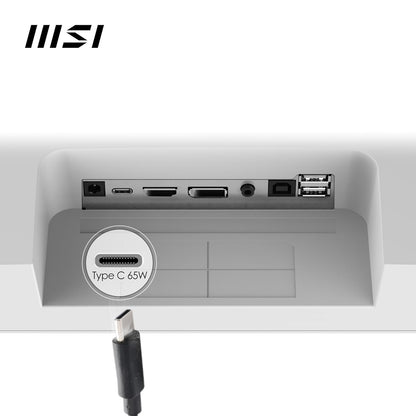 MSI Modern MD272QXPW 27" 2K WQHD 100Hz IPS Built-in-Speaker Business Monitor-White