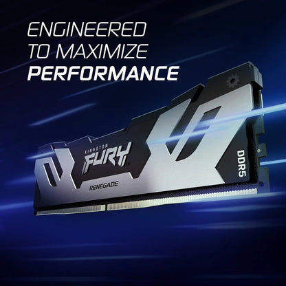 Kingston Fury Renegade 32GB DDR5 6400MHz CL32 DIMM Desktop Gaming Memory - Silver