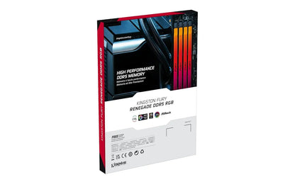 Kingston Fury Renegade RGB 48GB DDR5 6000MHz CL32 DIMM Desktop Gaming Memory - Silver/Black