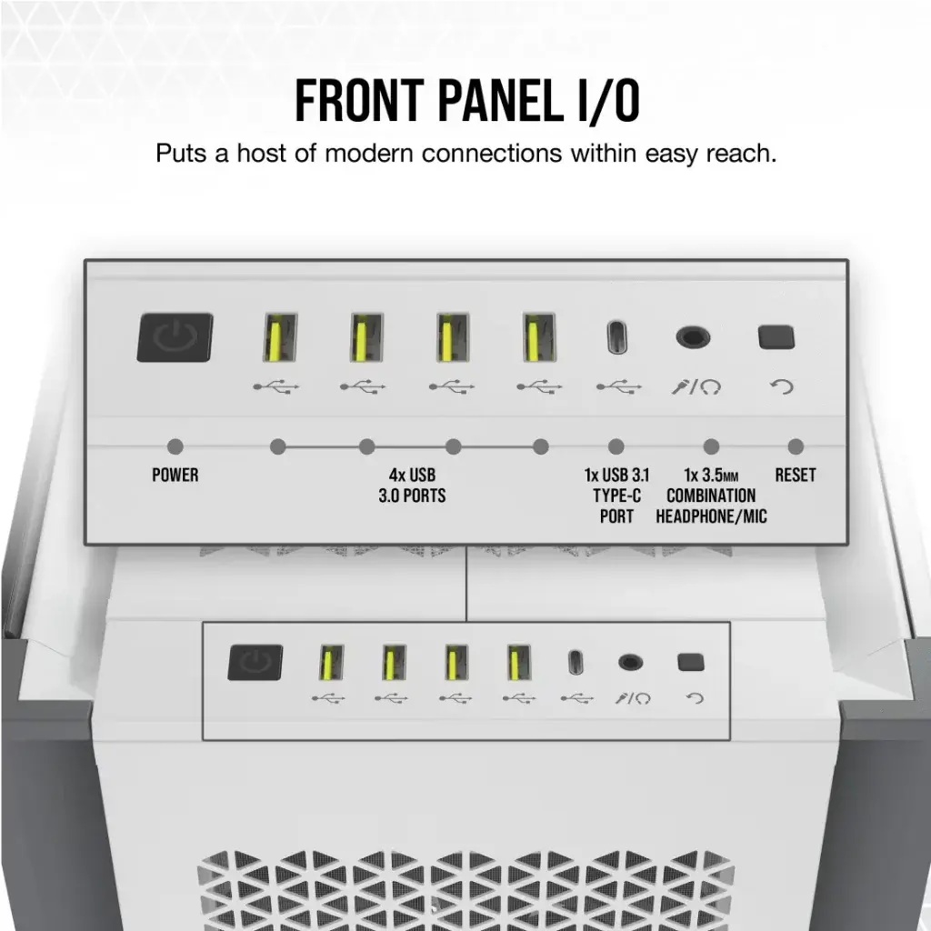 CORSAIR 7000D AIRFLOW Full-Tower ATX PC Case-White